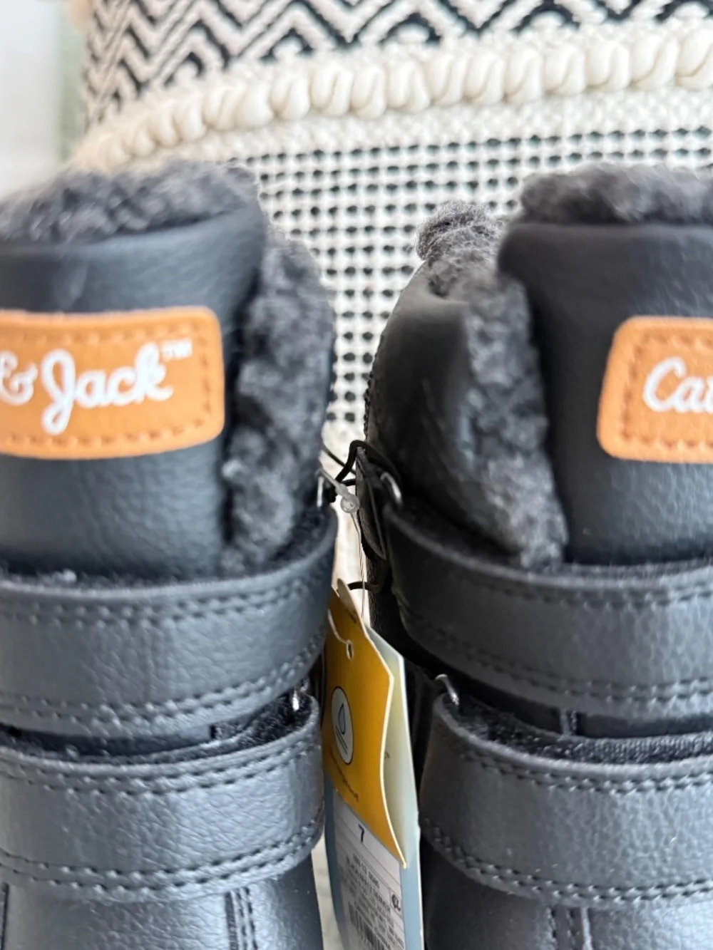 NWT Cat & Jack Denver Winter Snow Boots Black Toddler Size 7